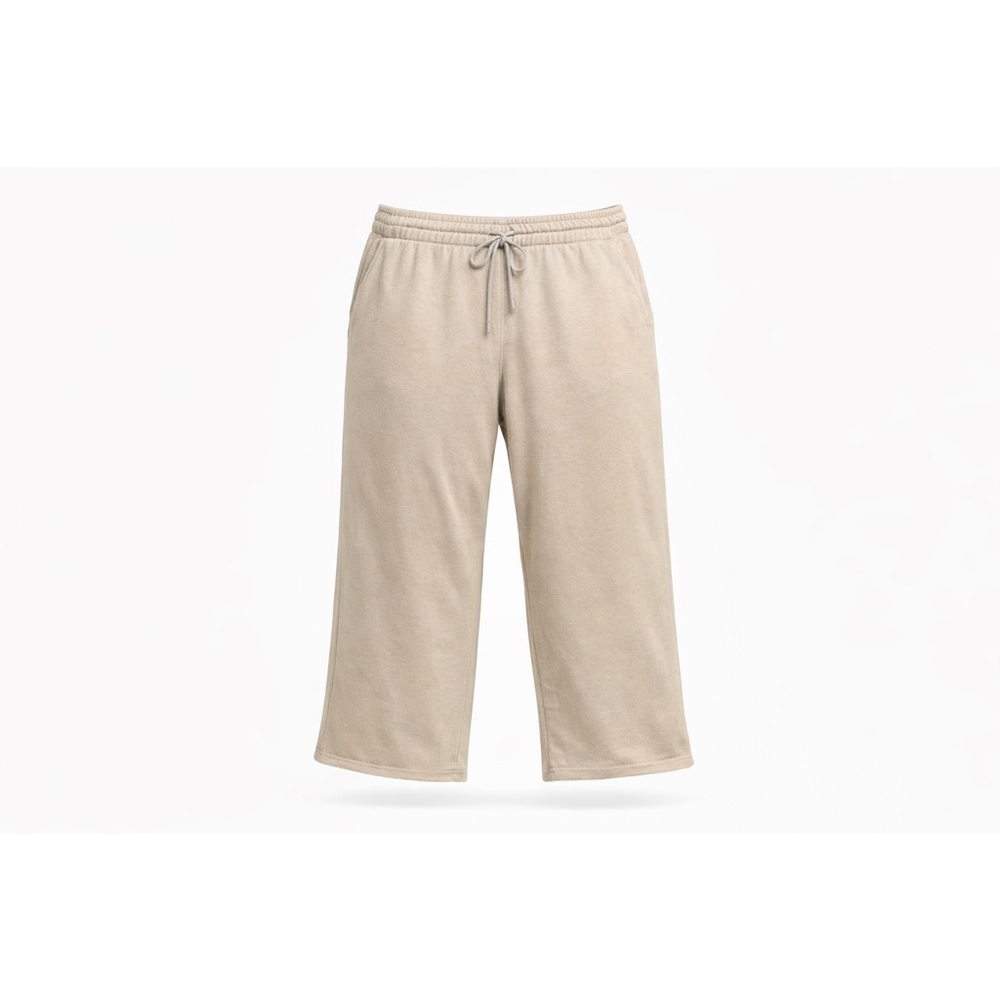 NWT Velocity Active Khaki Cropped Pocket Joggers Pants Size XL Soft Stretch
